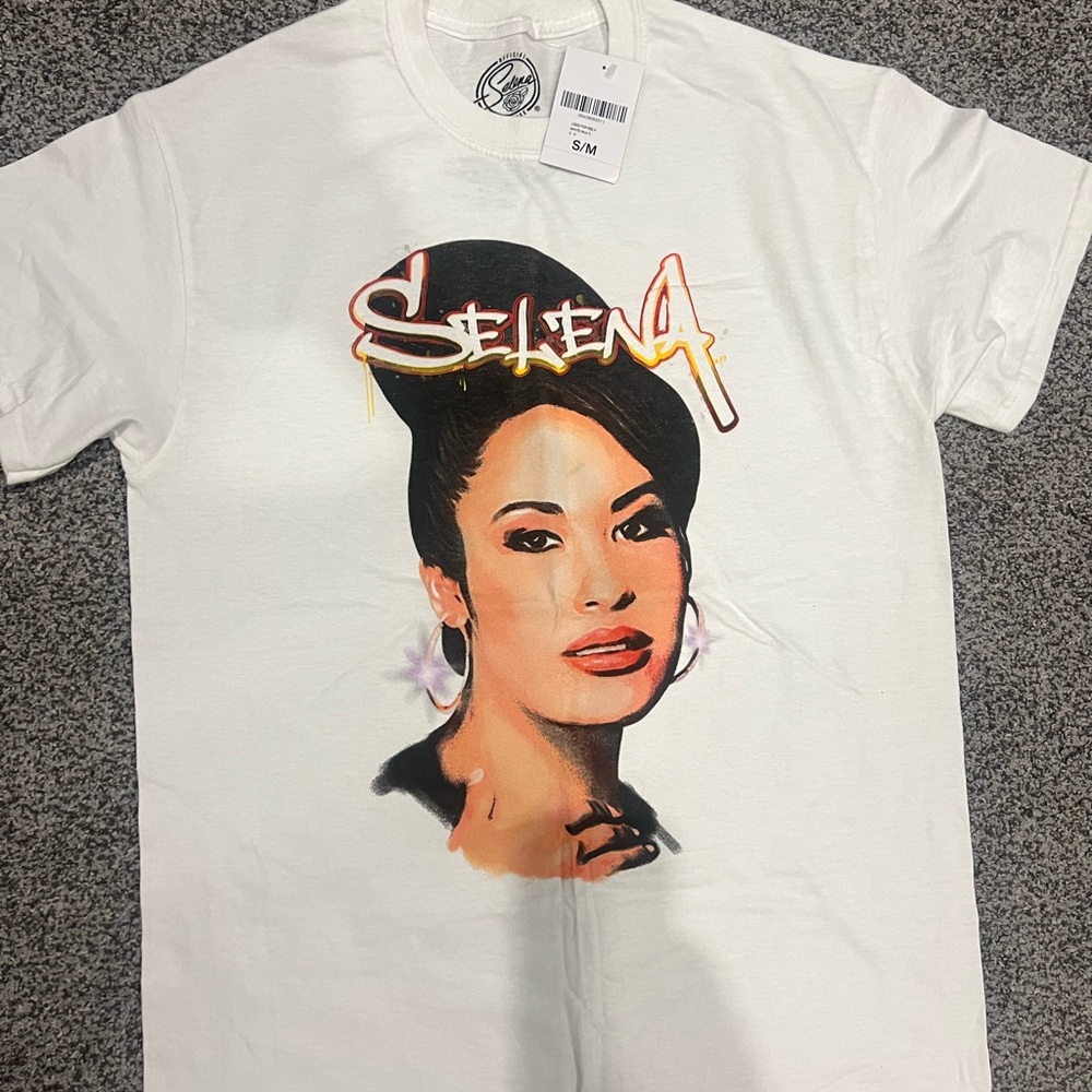 White Selena Graphic T-Shirt